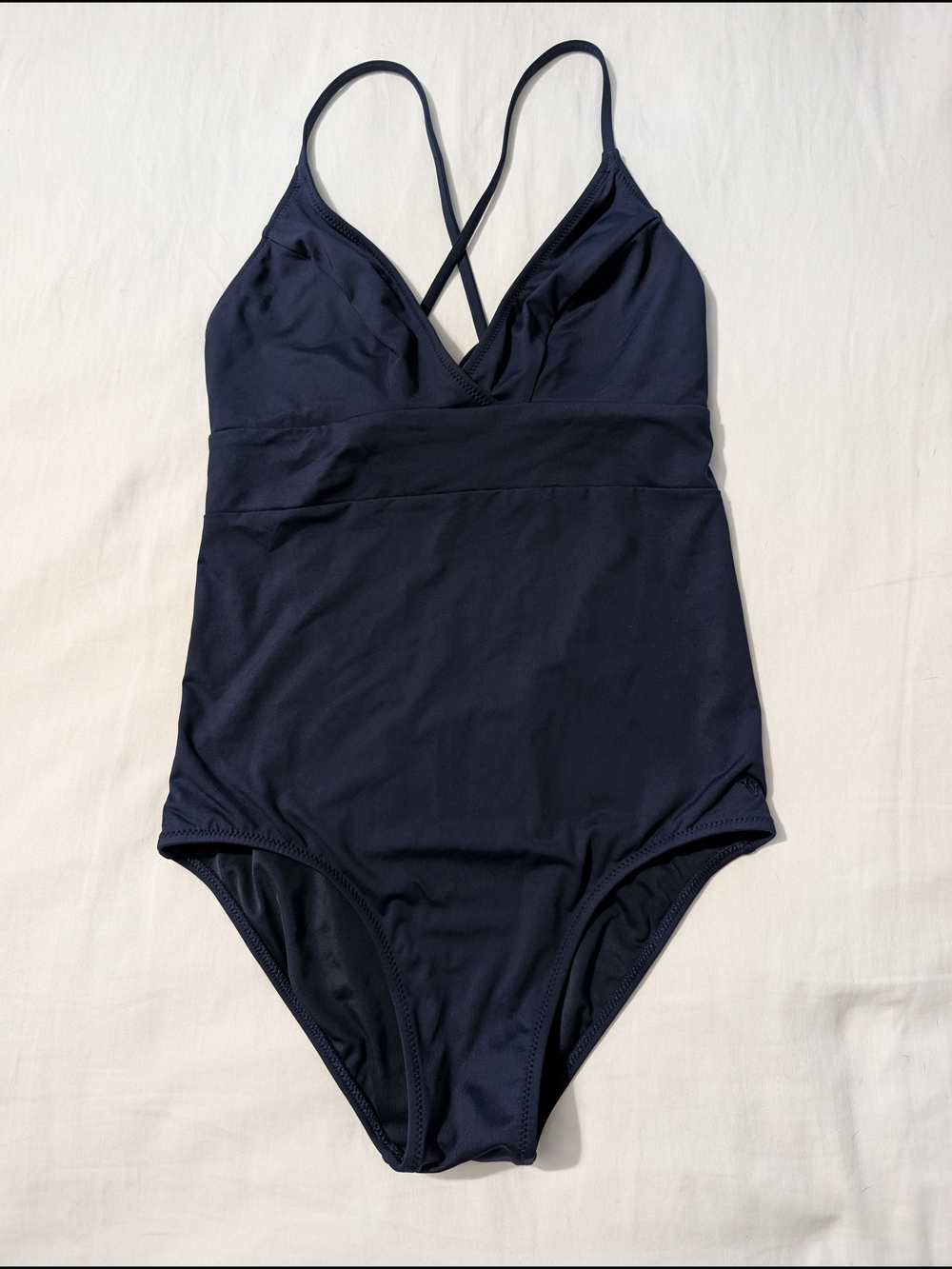 Vineyard Vines Women’s Navy Blue One-Piece Swimsuit with Crisscross Back XS